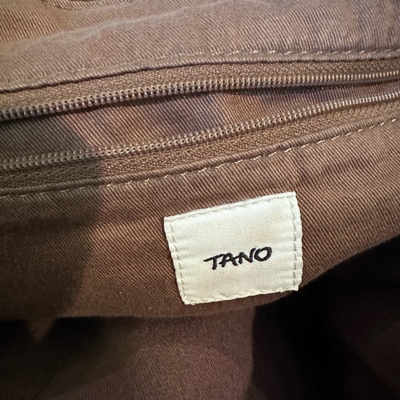 Tano Large Dark Brown Leather Carryall Crossbody/Shoulder Bag - Picture 8 of 11